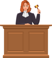 Judge woman clipart design illustration png