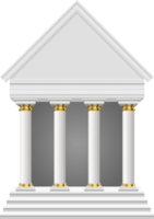 columnas antiguas y templo clipart diseño ilustración png