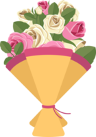 Flower bouquet clipart design illustration png