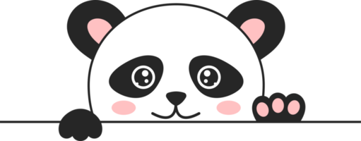 ilustração de design de clipart de urso panda png