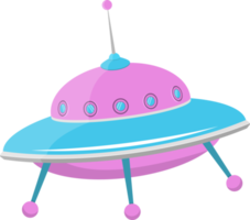 ilustração de design de clipart de conceito de nave espacial ufo png
