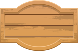 bannière en bois clipart design illustration png