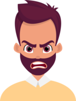 homme visage expression clipart conception illustration png