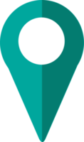 design de símbolo de sinal de ícone de pino de localização png