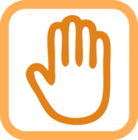 Hand-Symbol-Vektor-Zeichen-Design png