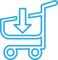 Shopping cart trolley icon sign design png