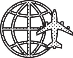 wereldbol pictogram teken symbool ontwerp png