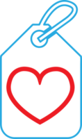 diseño de símbolo de signo de icono de corazón png