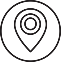 Pin Location icon sign symbol design png