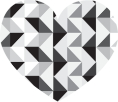 design de símbolo de sinal de ícone de coração abstrato png
