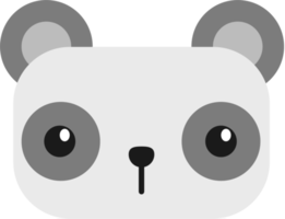 panda huvud tecknad element png