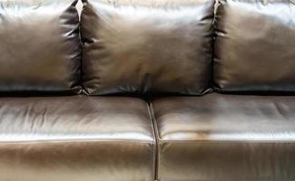 el sofá de cuero foto
