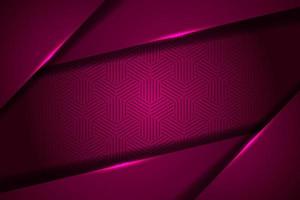 Abstract red pink overlap with pattern background vector