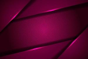 Abstract red pink overlap with pattern background vector