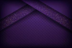 Dark abstract background purple with black overlap layers vector