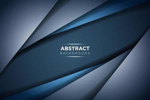 Abstract blue navy overlap on dark blank space background vector