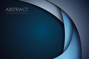 Abstract curve blue navy overlap with text background vector
