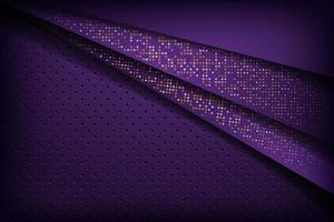 Dark abstract background purple with black overlap layers vector