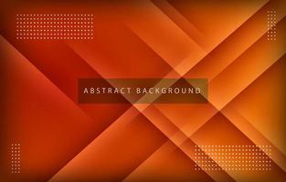 Modern abstract gradient orange background concept with papercut geometric shapes vector