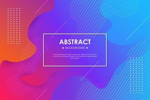 Colorful red blue gradient geometric background, With fluid shapes composition. Eps10 vector. vector