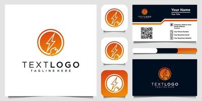 Electric logo design. It is suitable for companies in the fields of electricity, electric service, electric cars. vector