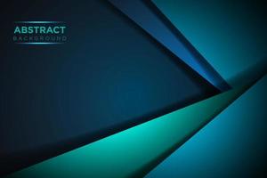 Green turquoise and Blue background vector overlap layer on dark space for background design EPS10 vector