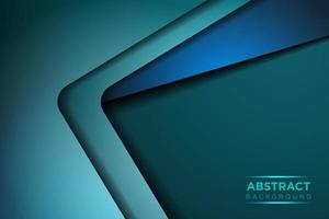 Green turquoise and Blue background vector overlap layer on dark space for background design EPS10 vector