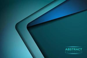 Green turquoise and Blue background vector overlap layer on dark space for background design EPS10 vector