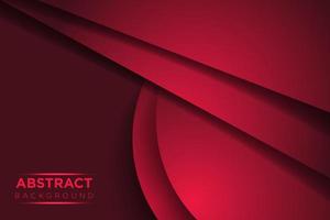 Abstract red paper overlap and circle background vector