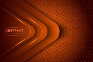 vector abstract orange overlap with orange light line background