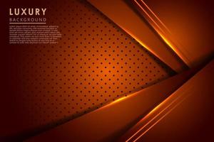 vector abstract orange overlap with orange light line background