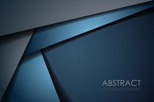 Abstract blue navy triangle overlap with text background vector