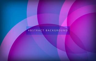 Abstract 3D circle layer purple and blue gradient background vector