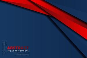 abstract 3d dark blue background with a combination of luminous red vector