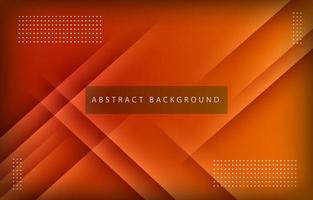 Modern abstract gradient orange background concept with papercut geometric shapes vector