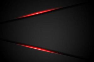 Abstract red light line on dark grey blank space background vector