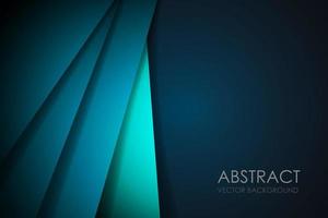 Abstract green blue and white overlap background vector