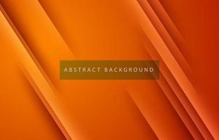 Modern abstract gradient orange background concept with papercut geometric shapes vector