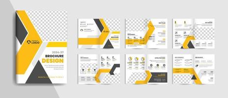 colorful pages business brochure design template vector