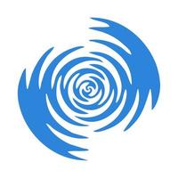 Waves diverge in circles after a drop falls into the water. vector