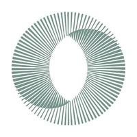 Abstract circle in the form of a Mobius strip vector