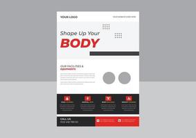 Gym Fitness Flyer design, Vector layout design template for extremes sport event, Get fit don't quit gym flyer, Gym Fitness Flyer Template