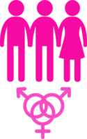 ícone de gênero pessoas assinam design de símbolo png