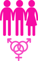 Gender-Symbol Menschen unterzeichnen Symboldesign png