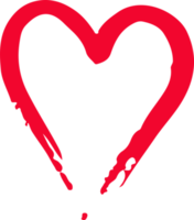 handritad hjärta ikon tecken design png