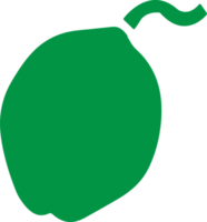 conception de signe d'icône de noix de coco png