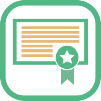 certificato icona segno simbolo design png