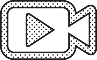 diseño de símbolo de icono de cámara de video png