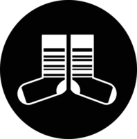 design de símbolo de sinal de ícone de meia png