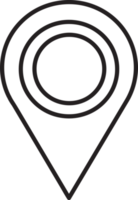 Map pointer pin icon sign design png